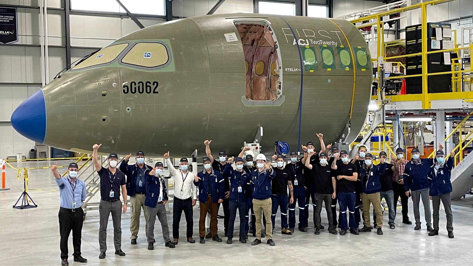 Airbus Receives The First TwoTwenty Private Jet Nose Section