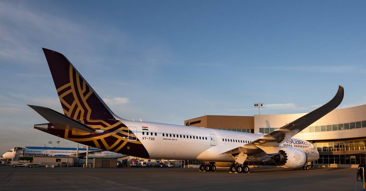 Vistara航空 Boeing 787-9 1/500 Vistara Takes Delivery of Their First Boeing 787 Dreamliner
