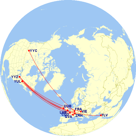 Aircal Routes Air Canada Resumes 17 International Routes A Pandemic Recovery Continues