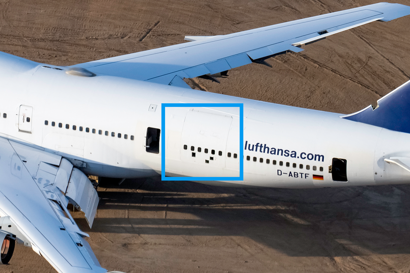 LH Lufthansa Aviationtag B747-400 コンビ Lufthansa Aviationtag B747-400 紺色 Lufthansa Boeing 747 - D