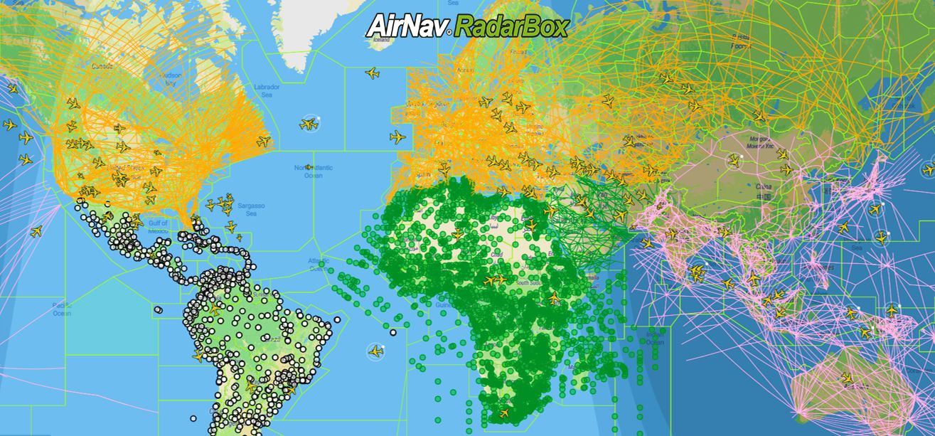 AirNav RadarBox Features: NAVAIDs, Waypoints And Routes