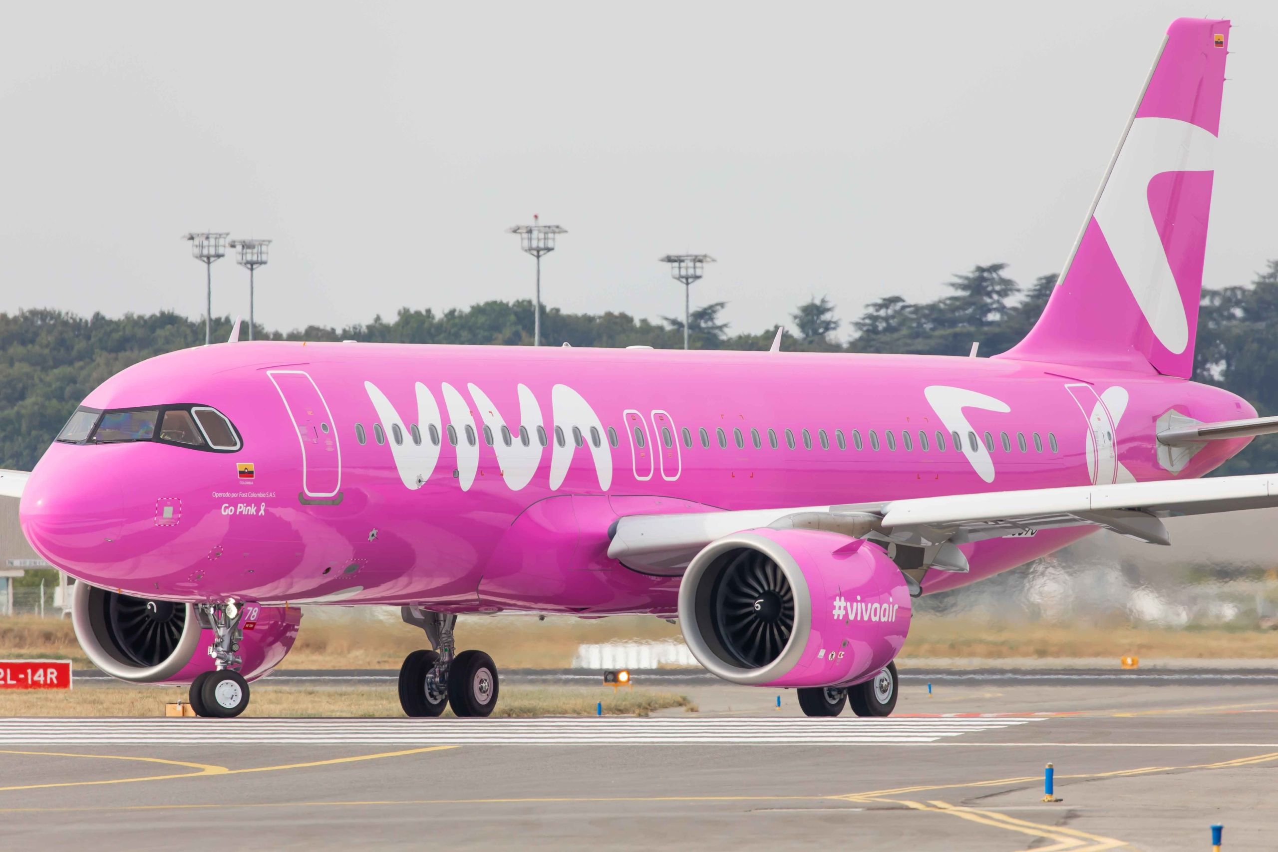 Stunning: Pink Viva A320neo Rolls Out Of The Paintshop