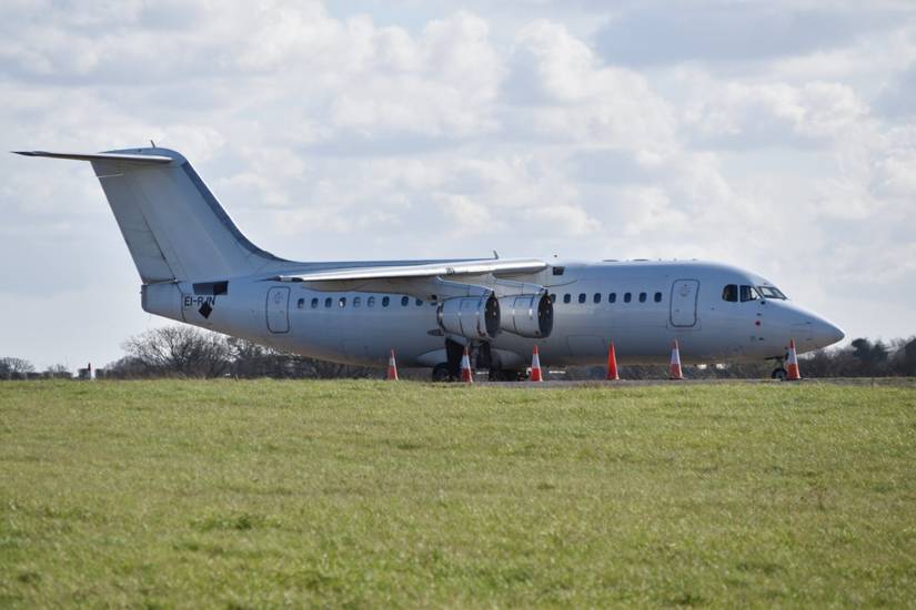 How A Crane Helped A Former CityJet Avro RJ85 Take 1 Last Flight
