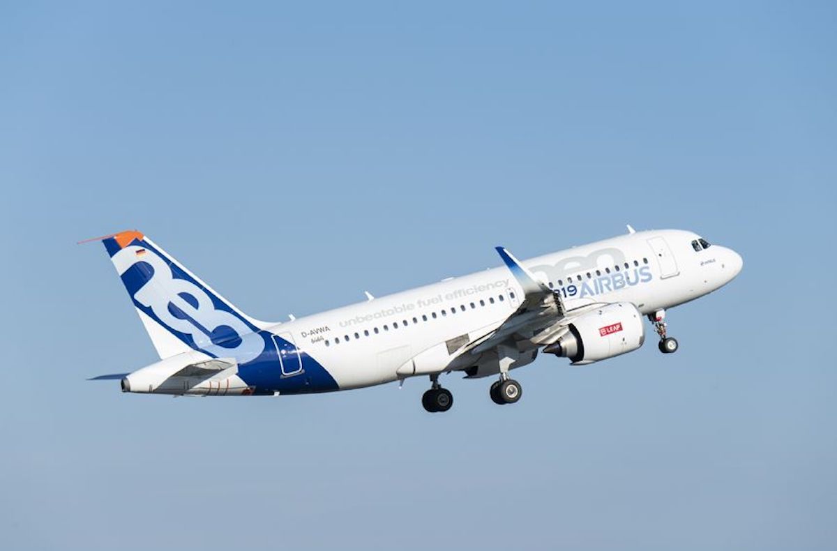 Airbus Completes Its First A319neo Flight On 100% Sustainable Fuel
