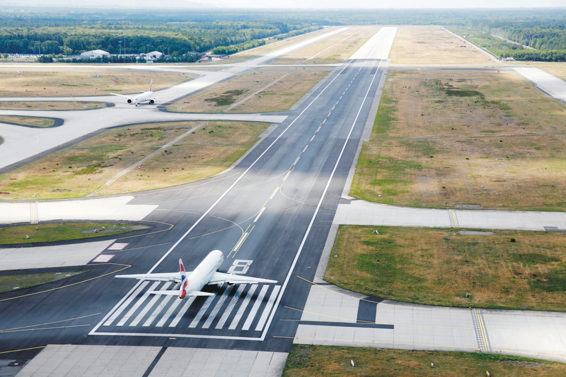 Hurricane Force Winds Cause Disruption At Frankfurt Airport