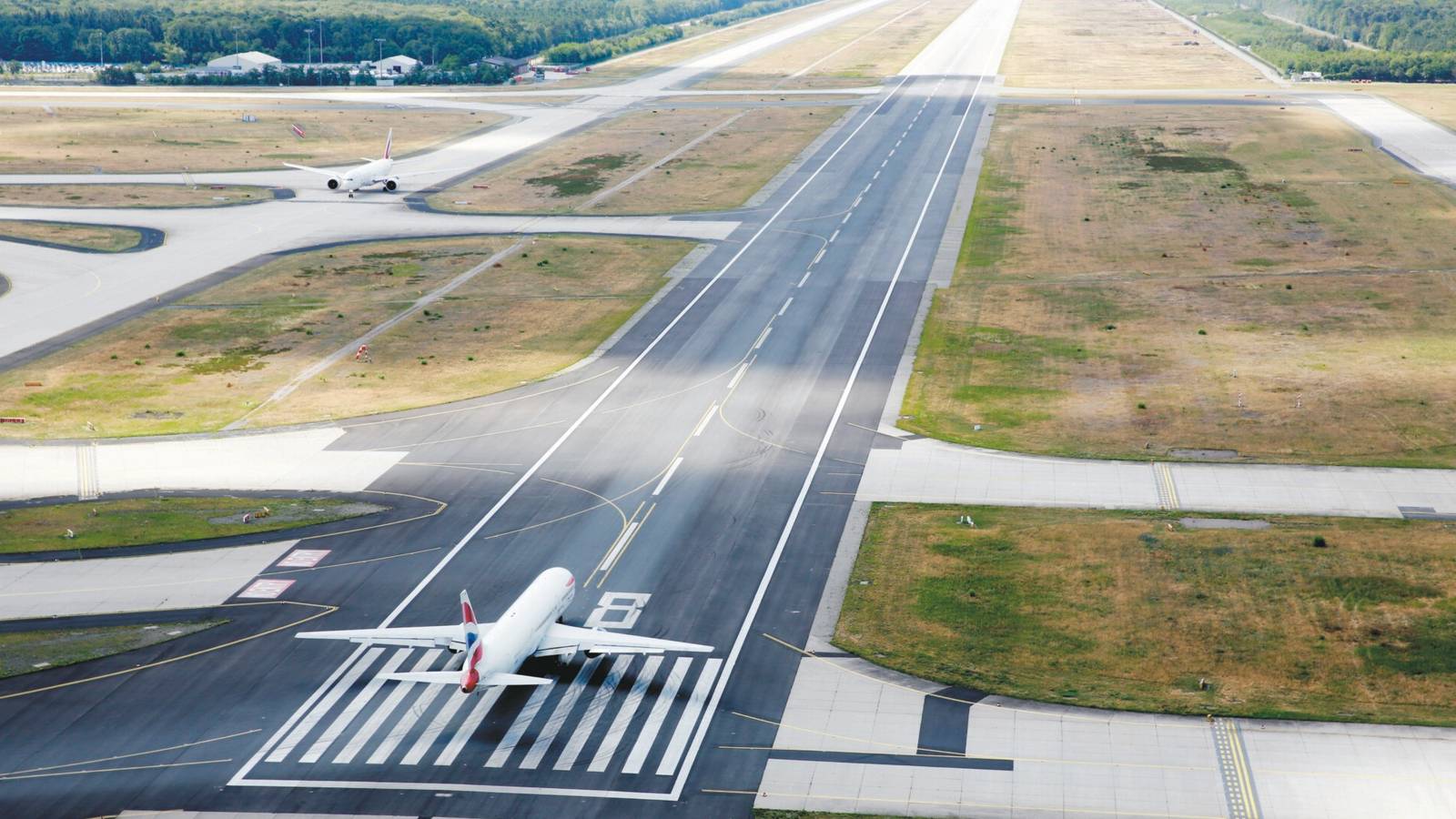 Hurricane Force Winds Cause Disruption At Frankfurt Airport