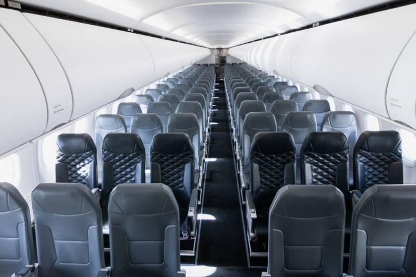 Frontier Airlines cabin interior