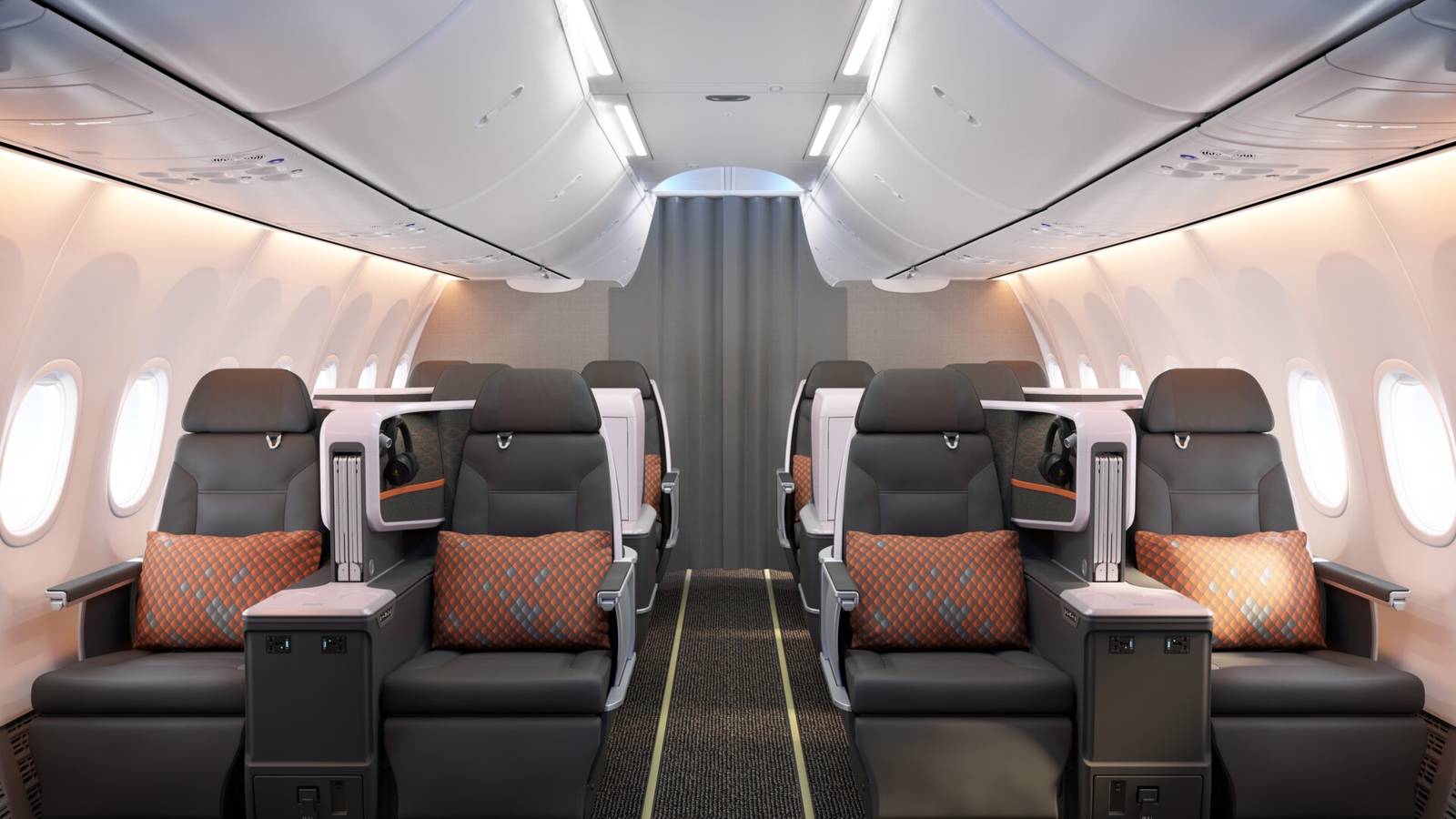 Singapore Airlines Reveals Lie-Flat 737 MAX Business Class Cabin