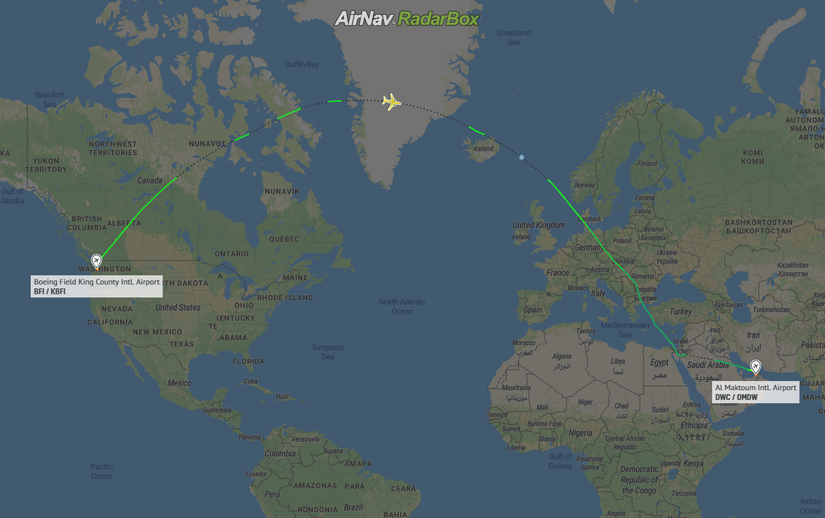 Boeing Flies The 777X Out To Dubai Ahead Of The Airshow