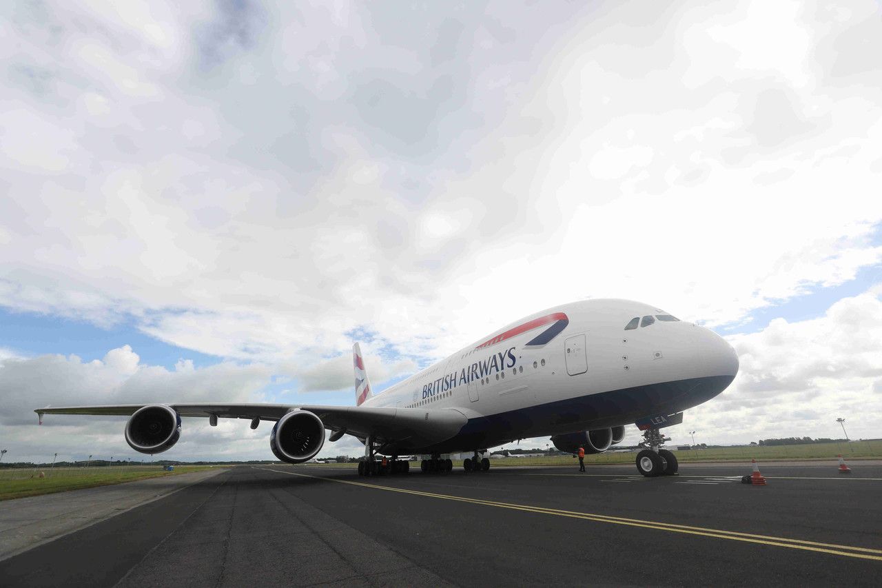 British Airways' Airbus A380 Visits Shannon For Pilot Training