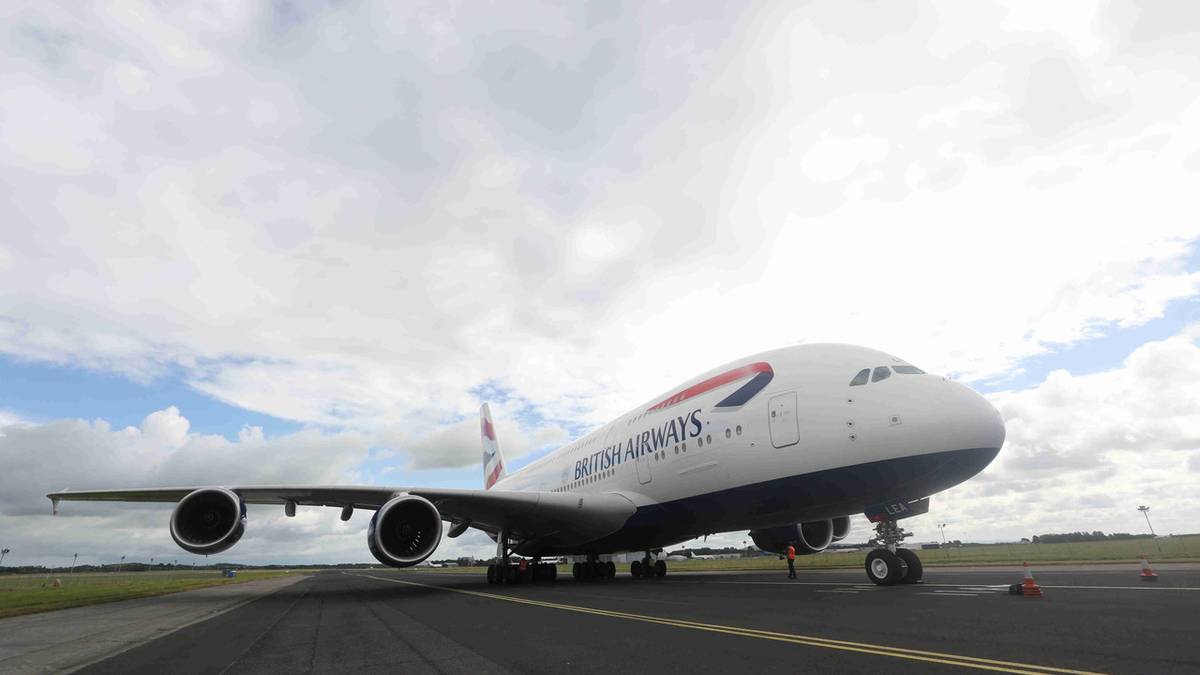 British Airways' Airbus A380 Visits Shannon For Pilot Training