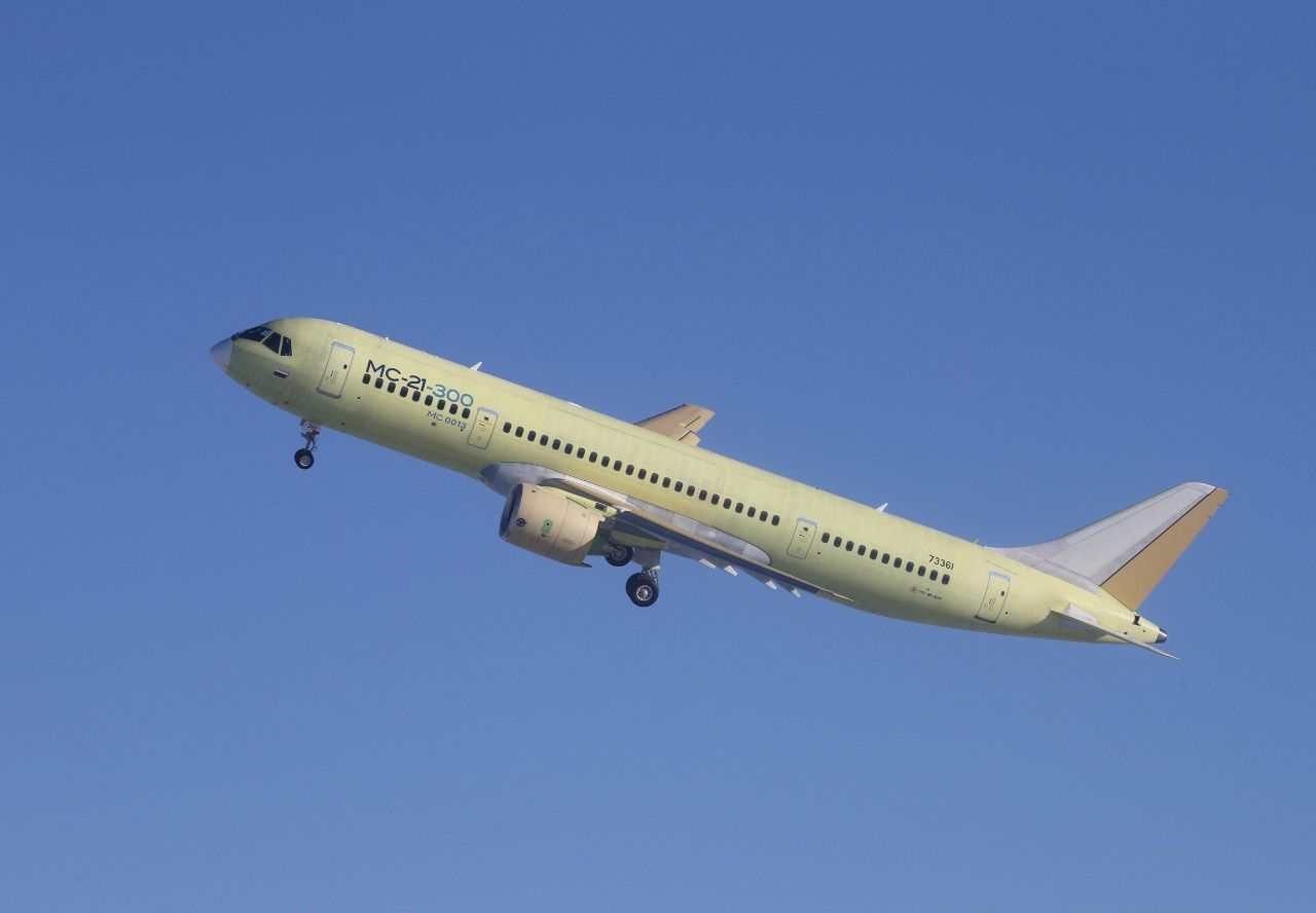 The Russifying Continues: The MC-21 Flies With Russian Composite Wings For The First Time