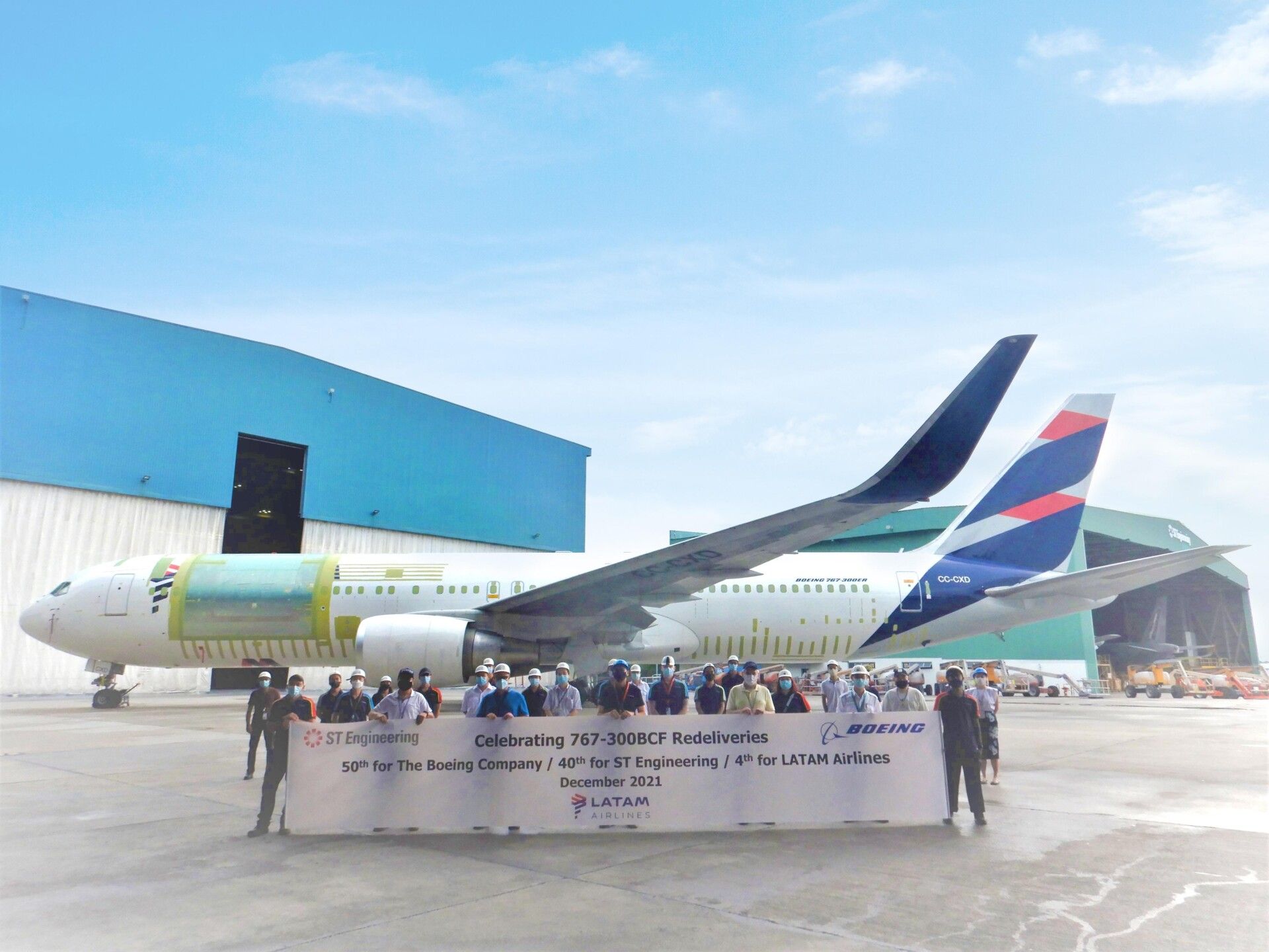 LATAM Receives Boeing's 50th B767-300BCF Redelivery