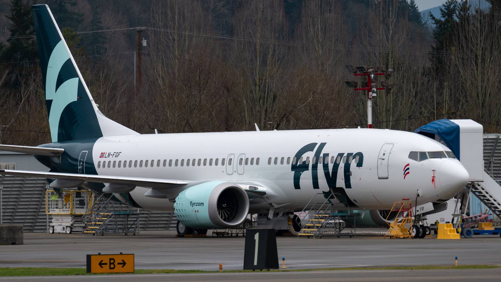 Flyr's First Boeing 737 MAX Is Spotted In Washington
