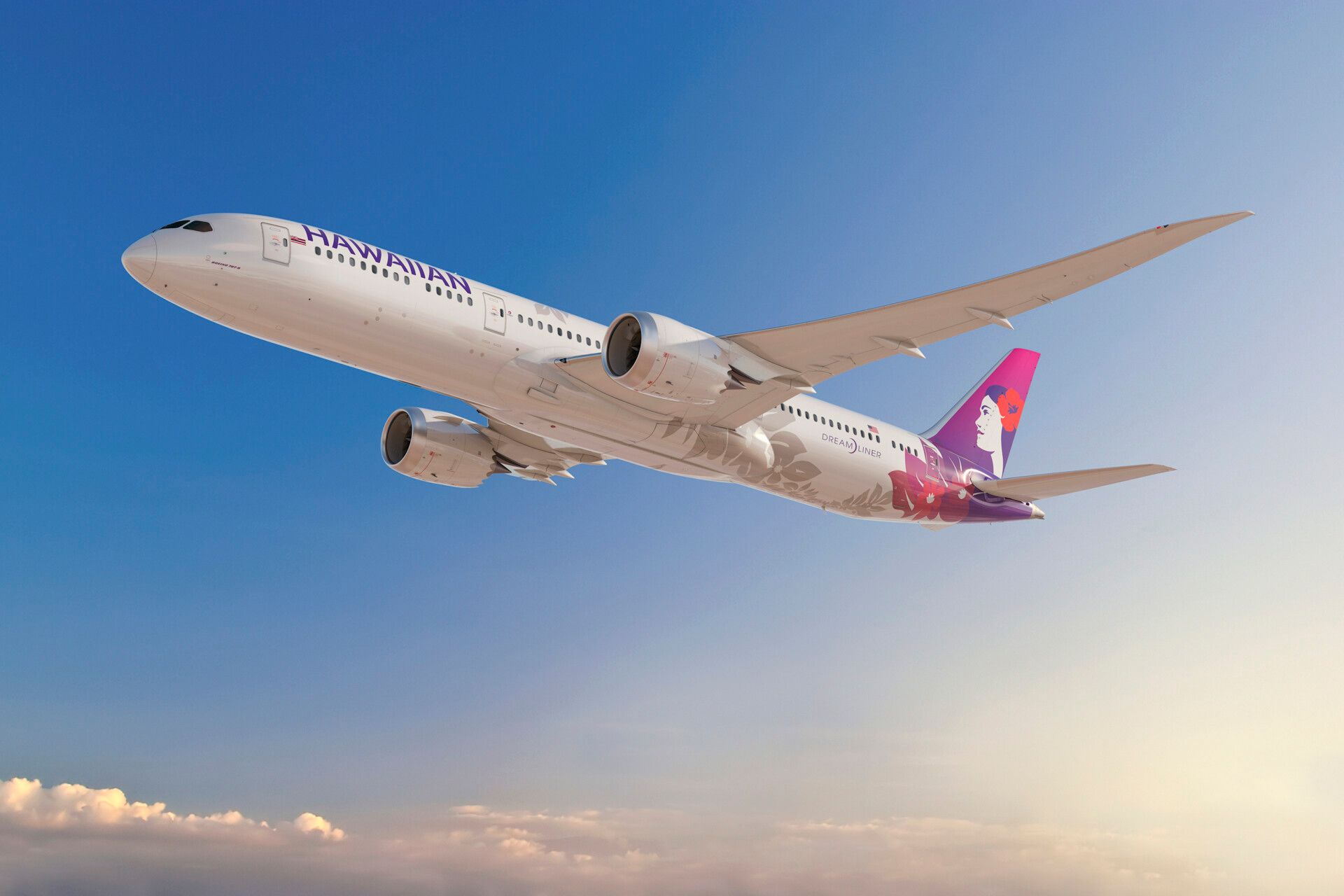 Hawaiian Airlines' First Dreamliner Lands In Everett