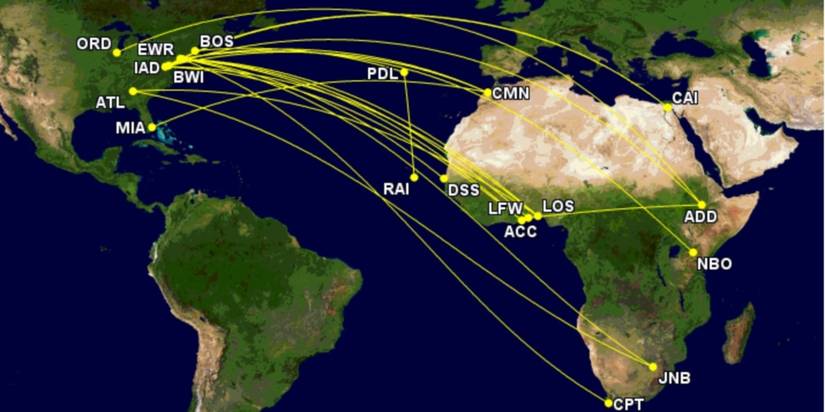 21 Routes And 8 Airlines: The US To Africa's Flights Explored