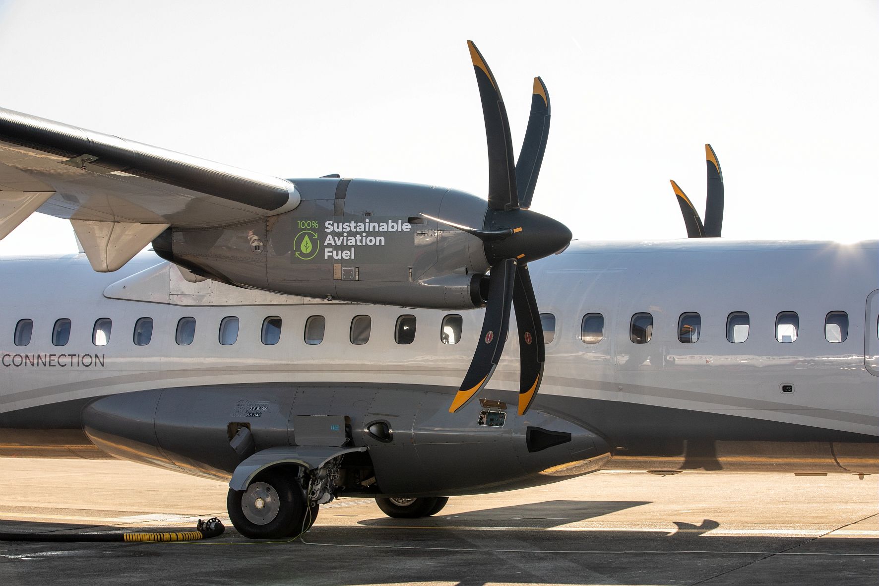 ATR Completes Test Flight Of An Engine Powered By 100% SAF