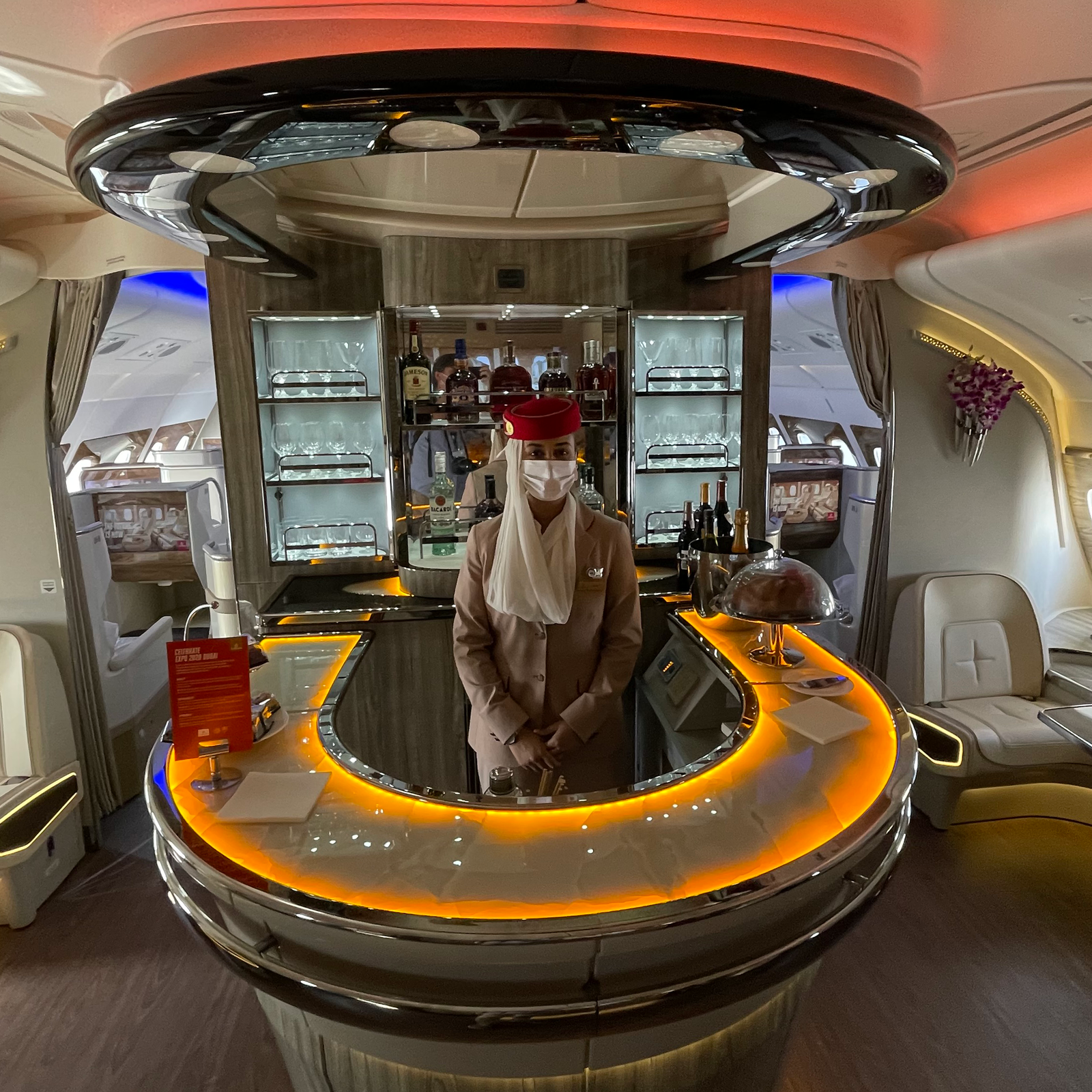 Emirates Airlines First Class Bar