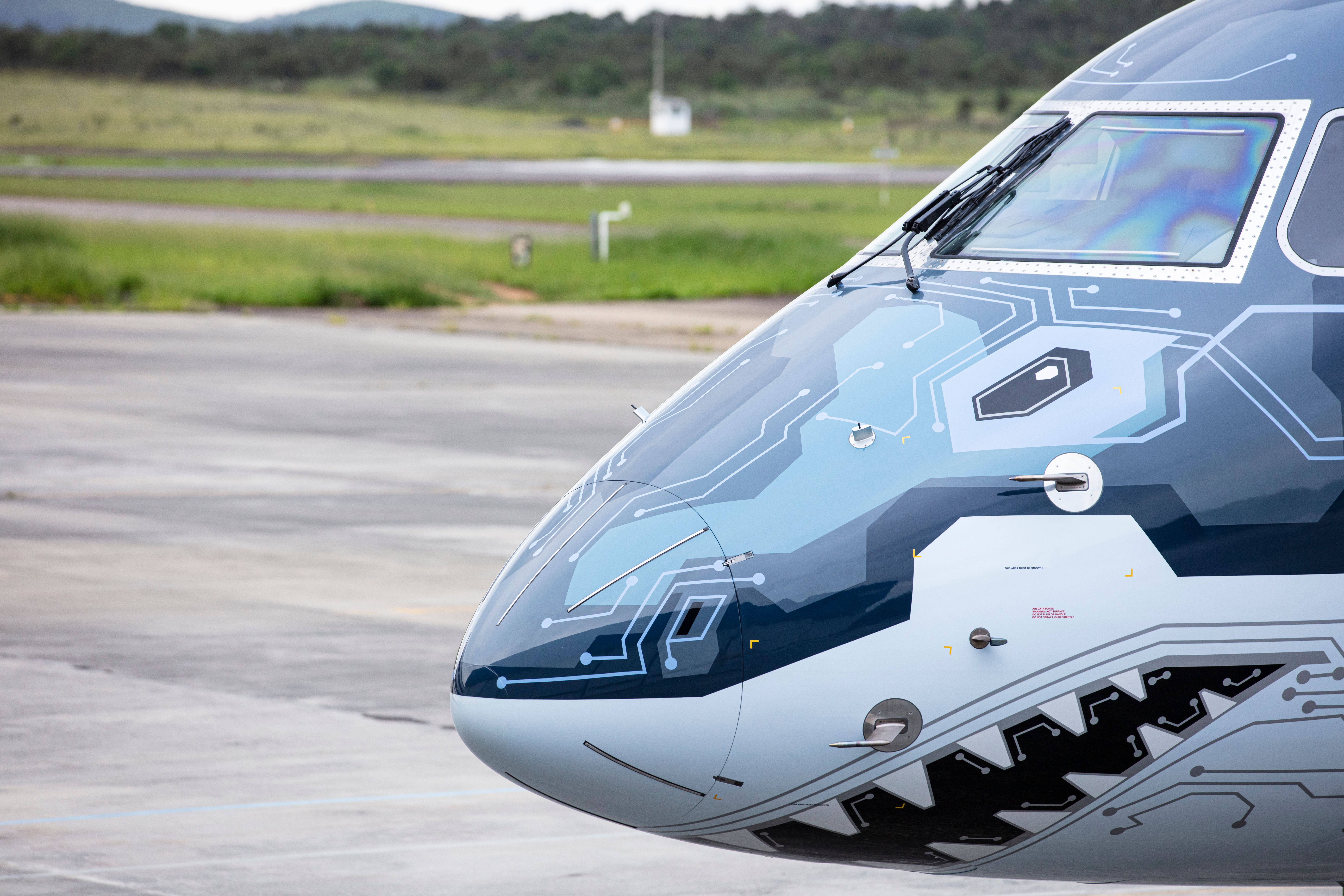 In Photos: Shark Is The Word With Embraer's New E2 Profit Hunter Livery