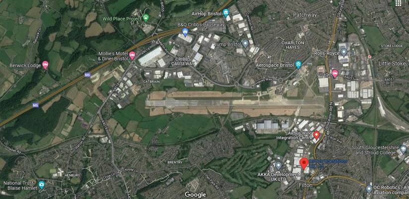 Video: Airbus Mounts An A320 Wing Outside Its Bristol Test Center