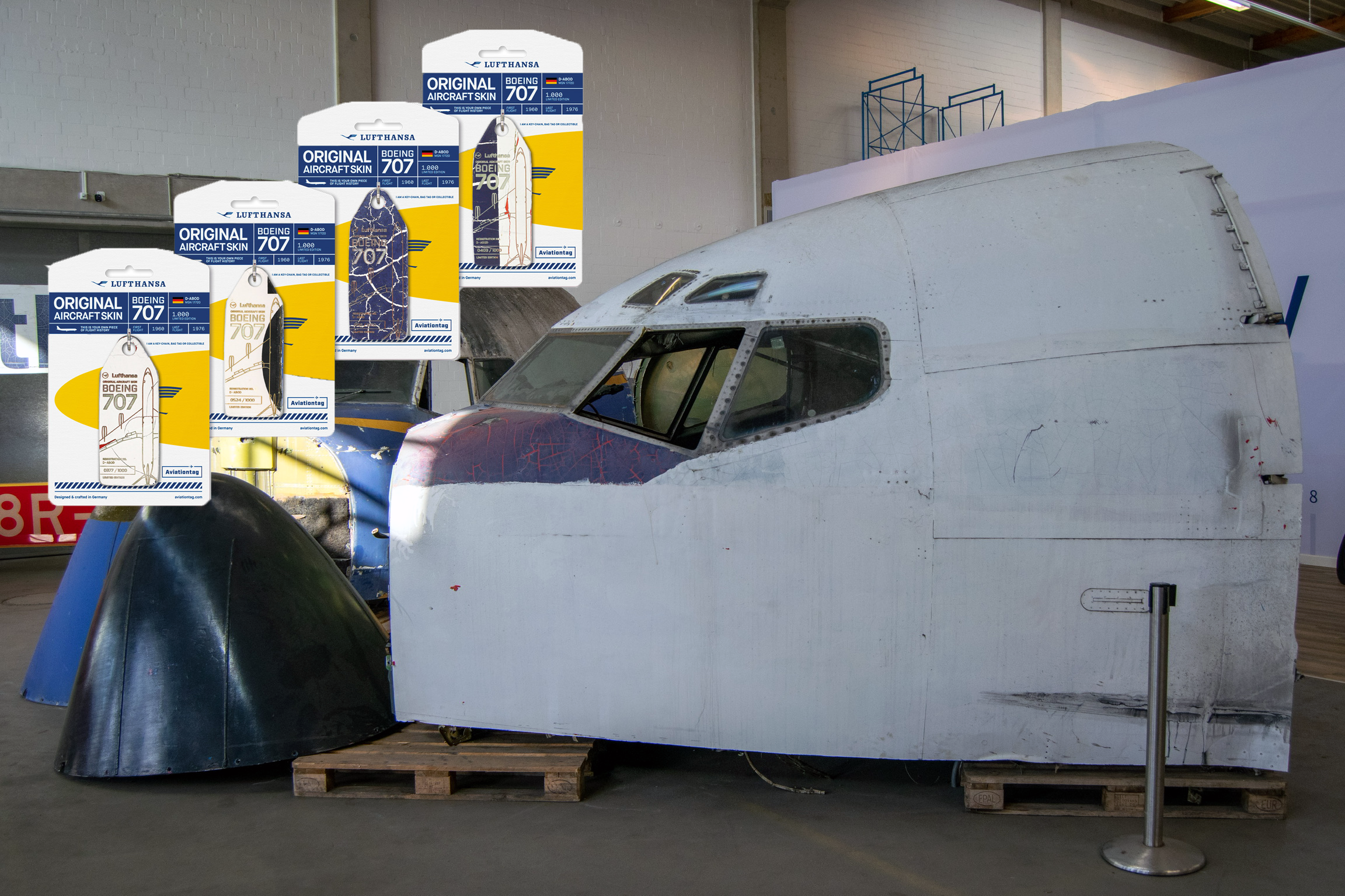 Hamburg's Scrapped Ex-Lufthansa Boeing 707 Turned Into Keyrings