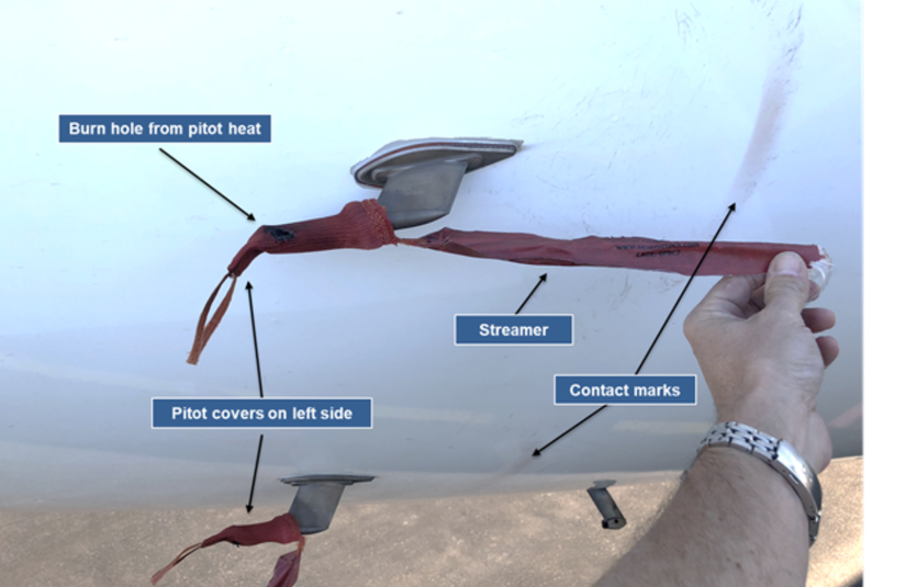 Pitot Probe Covers Remain In Place As Malaysia Airlines A330-300 Takes Off