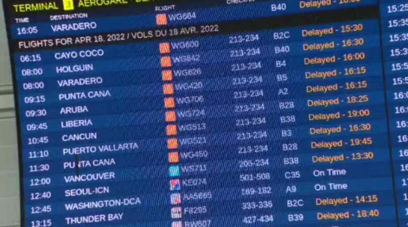 Sunwing delays