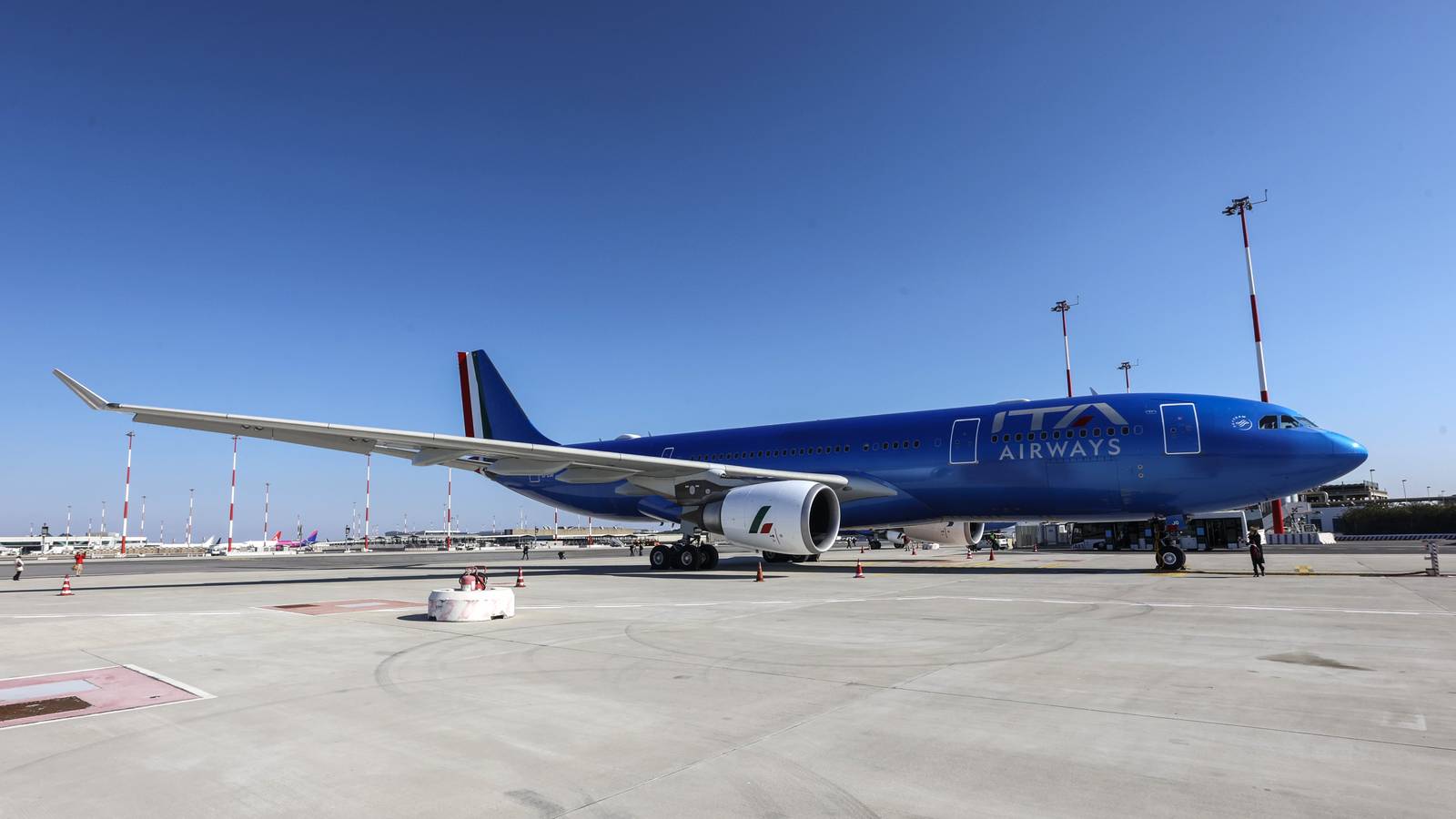 Italy's President Opens New Gate Area At Rome's Main Airport