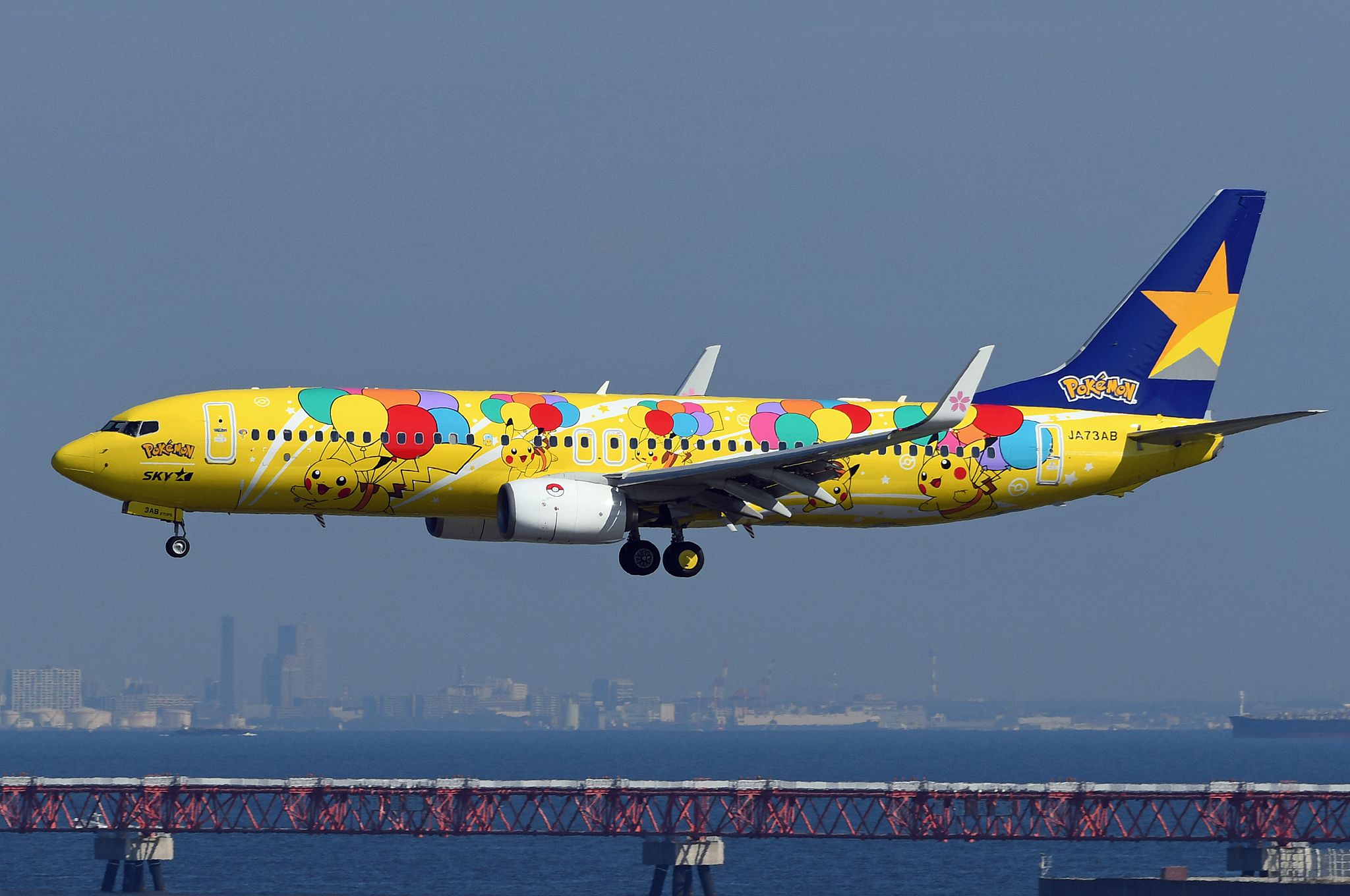 航空機・ヘリコプター Skymark B737-800 JA73NG Pokemon 1/400 NG Model Boeing 737-800 Skymark Airlines JA73AB