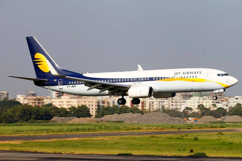 What Aircraft Types Did India's Jet Airways Fly?