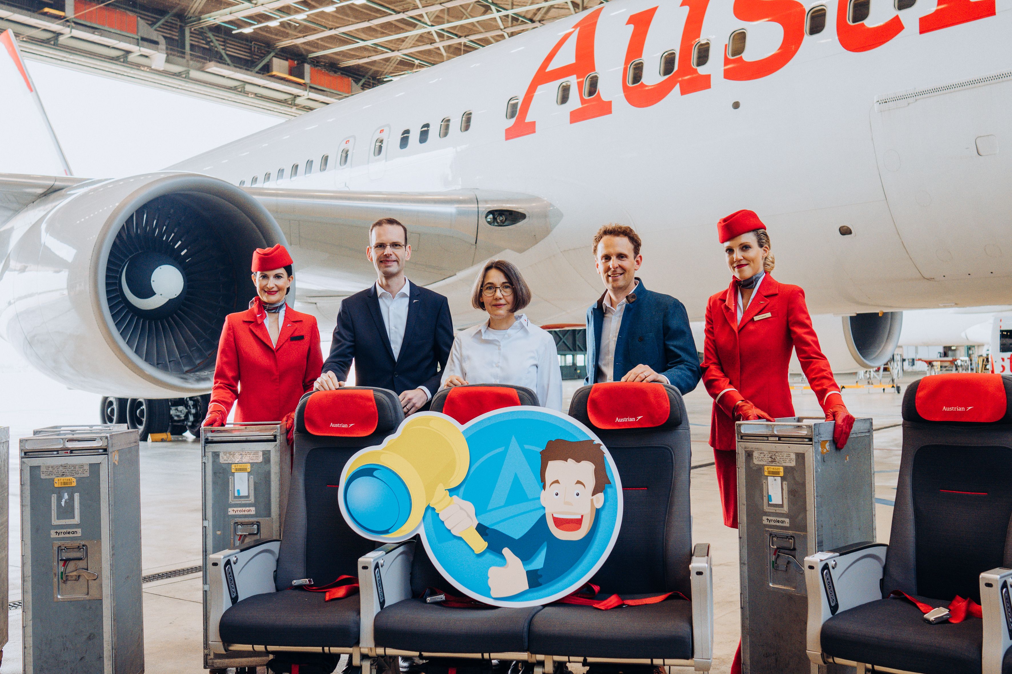 Austrian Airlines Raises €60,000 Through Seat & Trolley Auction