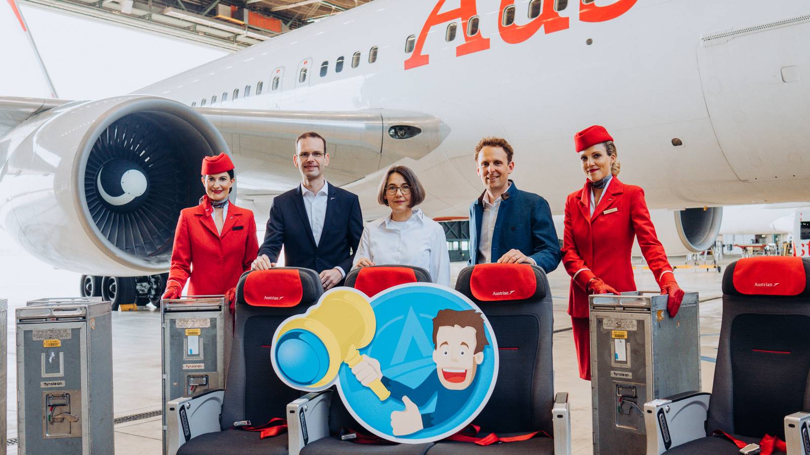 Austrian Airlines Raises €60,000 Through Seat & Trolley Auction