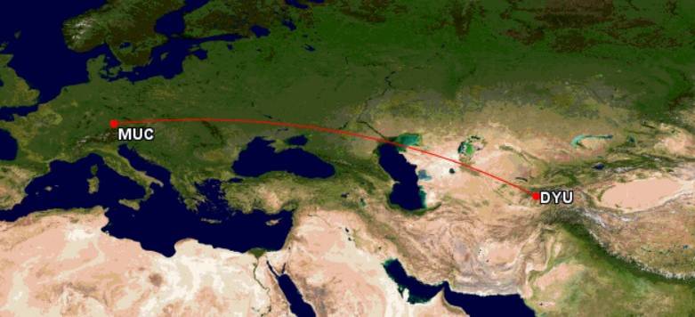 Somon Air's 6.5 Hour Boeing Flight Connecting Germany & Tajikistan