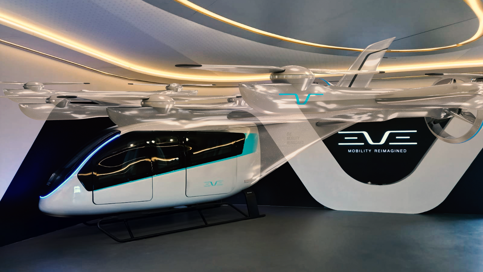 In Pictures: Embraer Shows Off New Eve Cabin Mock-Up