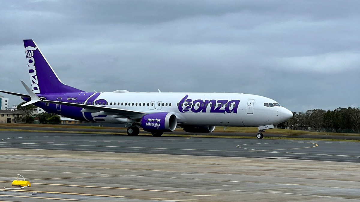 Bonza's First Boeing 737 MAX 8 Lands In Queensland