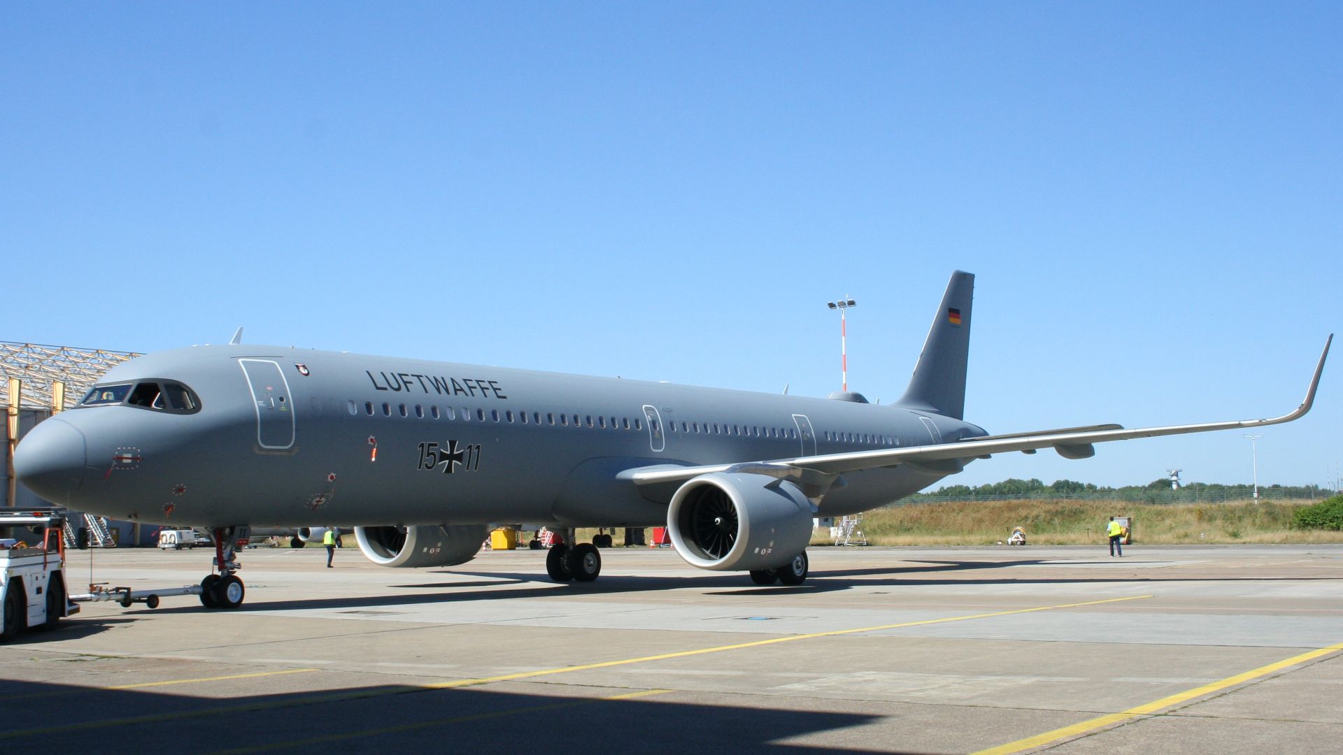 German Air Force Receives Second Airbus A321LR From Lufthansa Technik