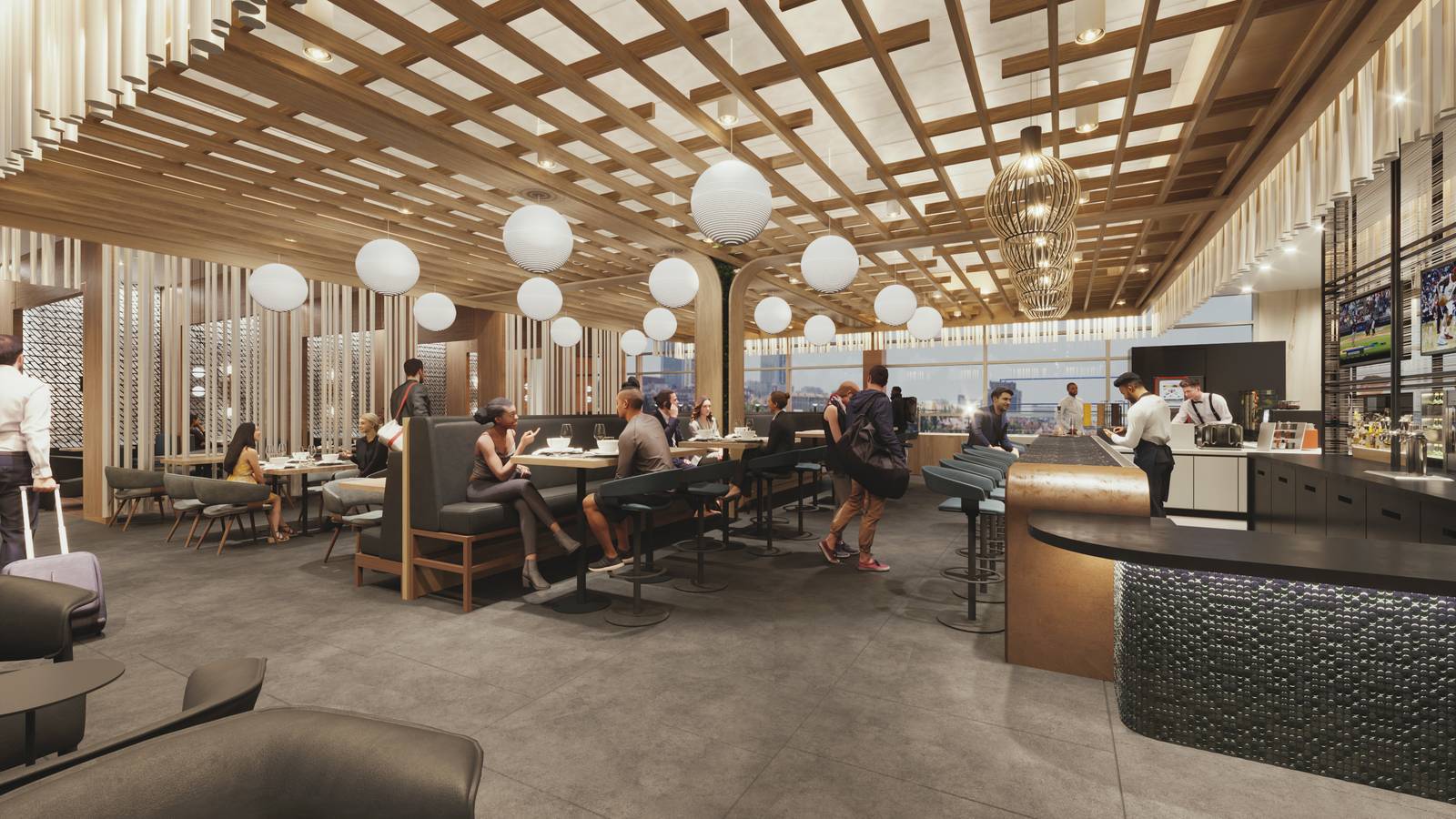 Redesigned: American Airlines Reveals New Reagan National Airport Admirals Club