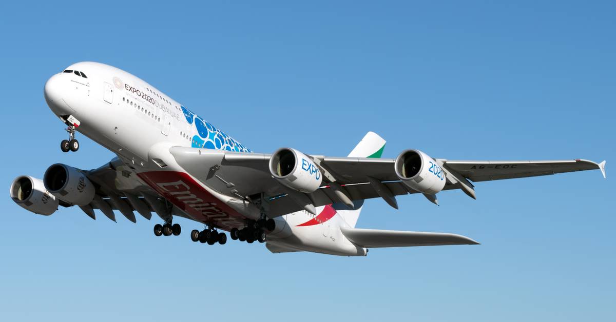希少 Airbus A380-800 Emirates EXPO 2020モデル Airbus A380-800 Commercial Aircraft 