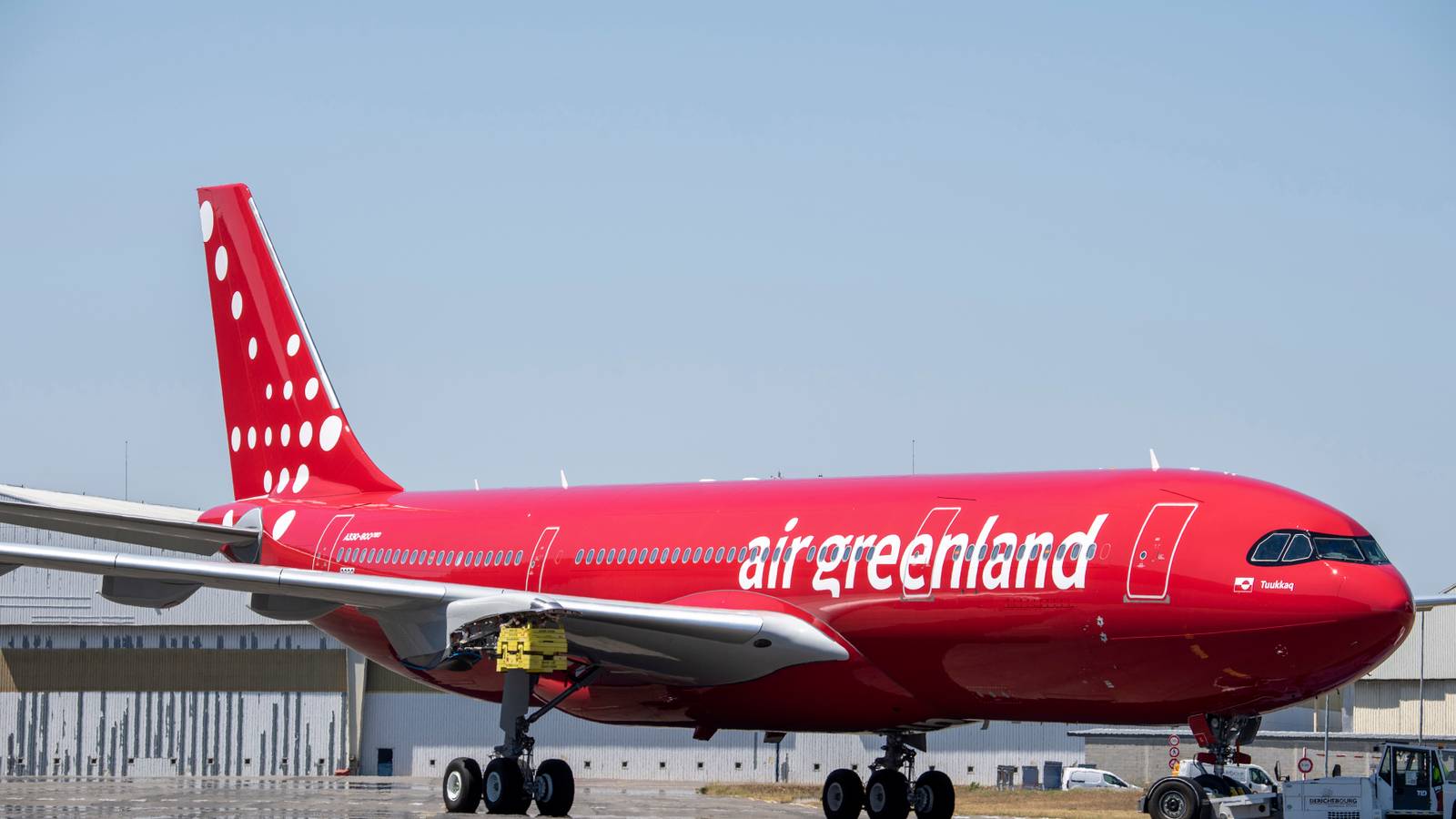 Airbus Pictures Air Greenland’s A330neo Leaving The Paint Shop