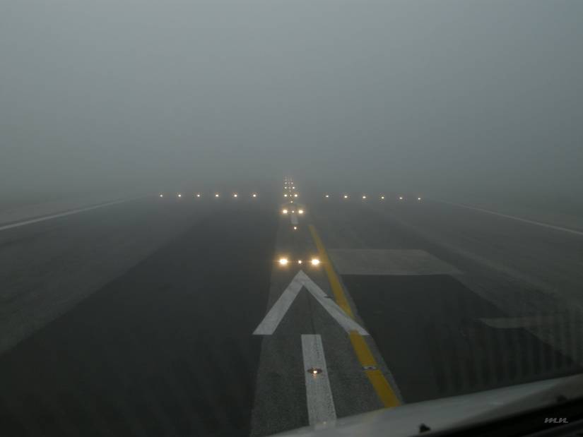 Runway Lights In Fog