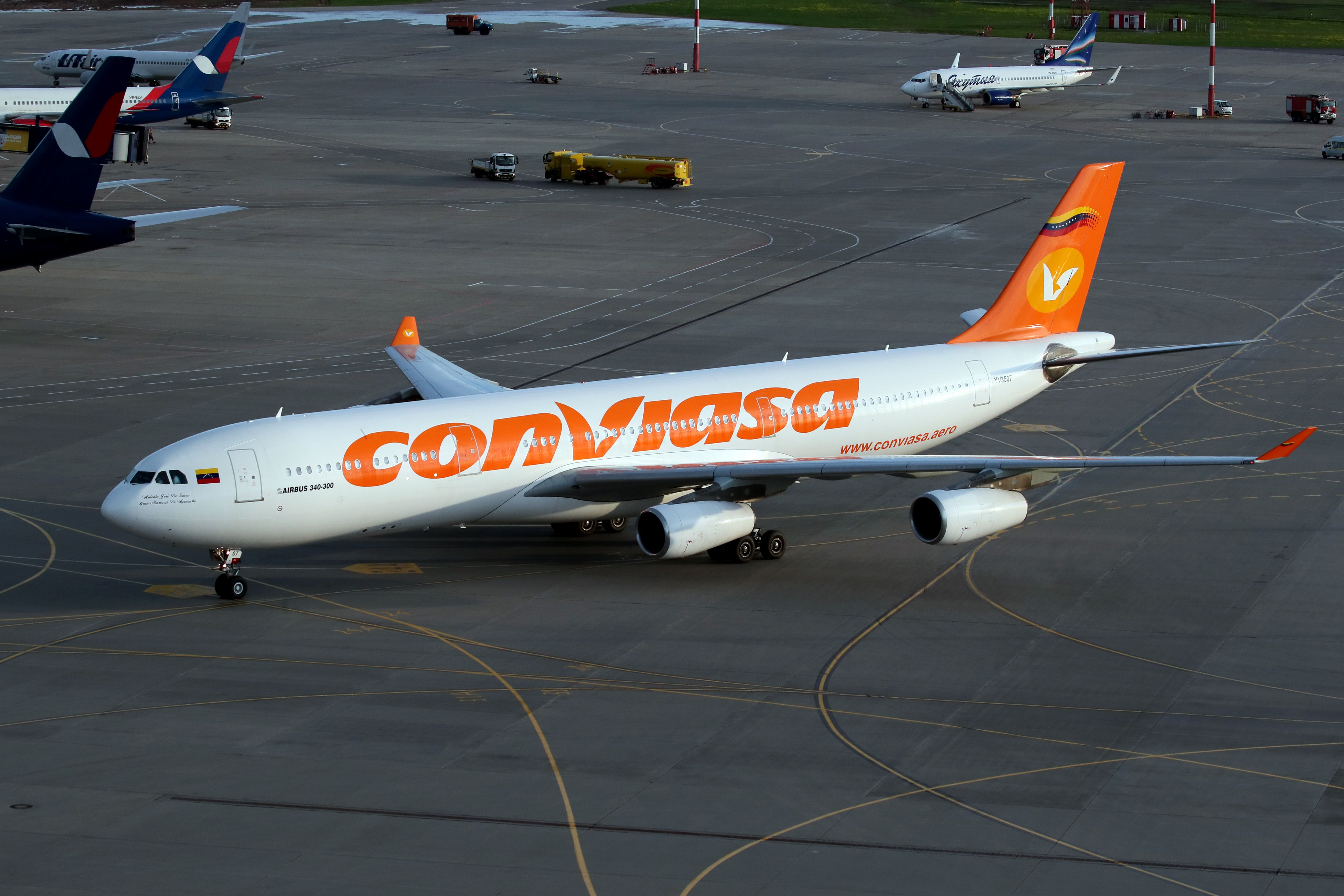Cuban Leader Makes State Visit To China Onboard A Conviasa Airbus A340