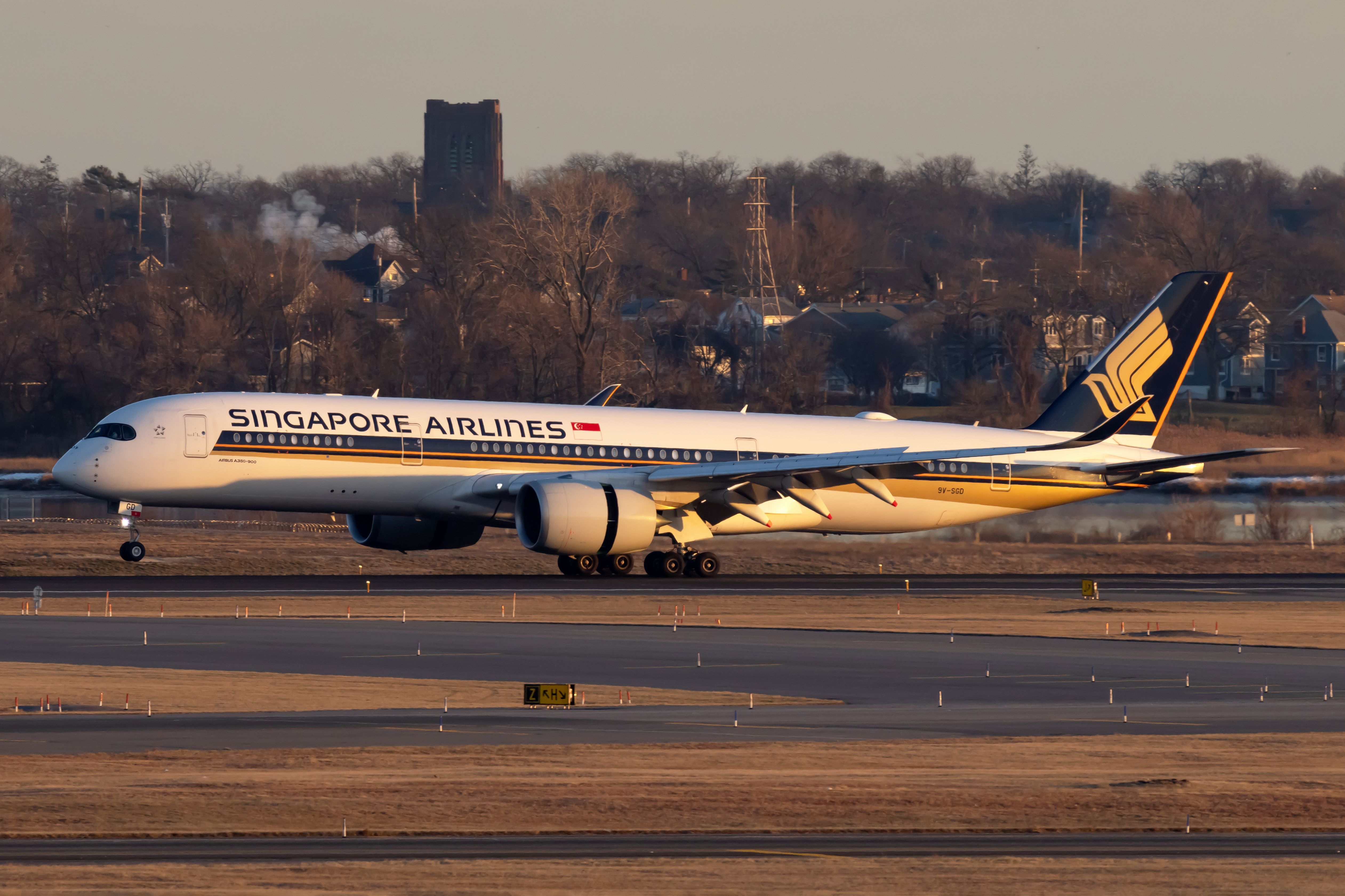 Singapore Airlines Airbus A350-941 at JFK