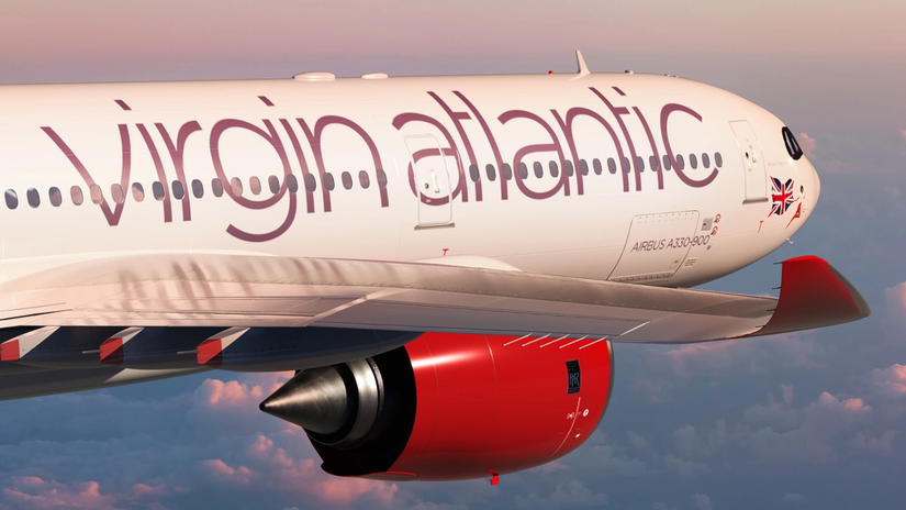 virgin Atlantic A330 2023年クリスマス限定 台紙封筒付き virgin Atlantic A330 2023年クリスマス限定 台紙封筒付き