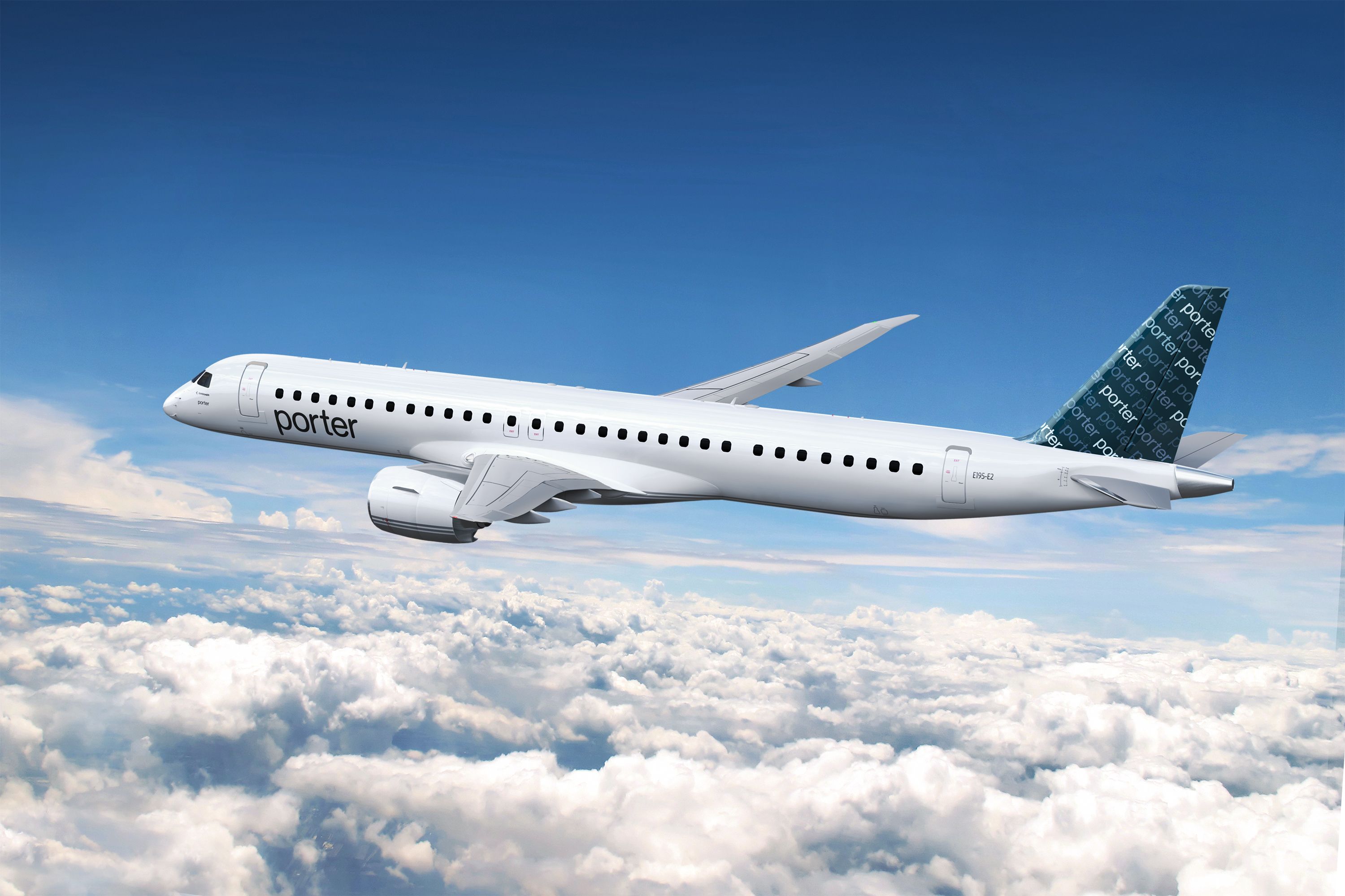 Porter Airlines To Lease Six Embraer E195-E2s from TrueNoord