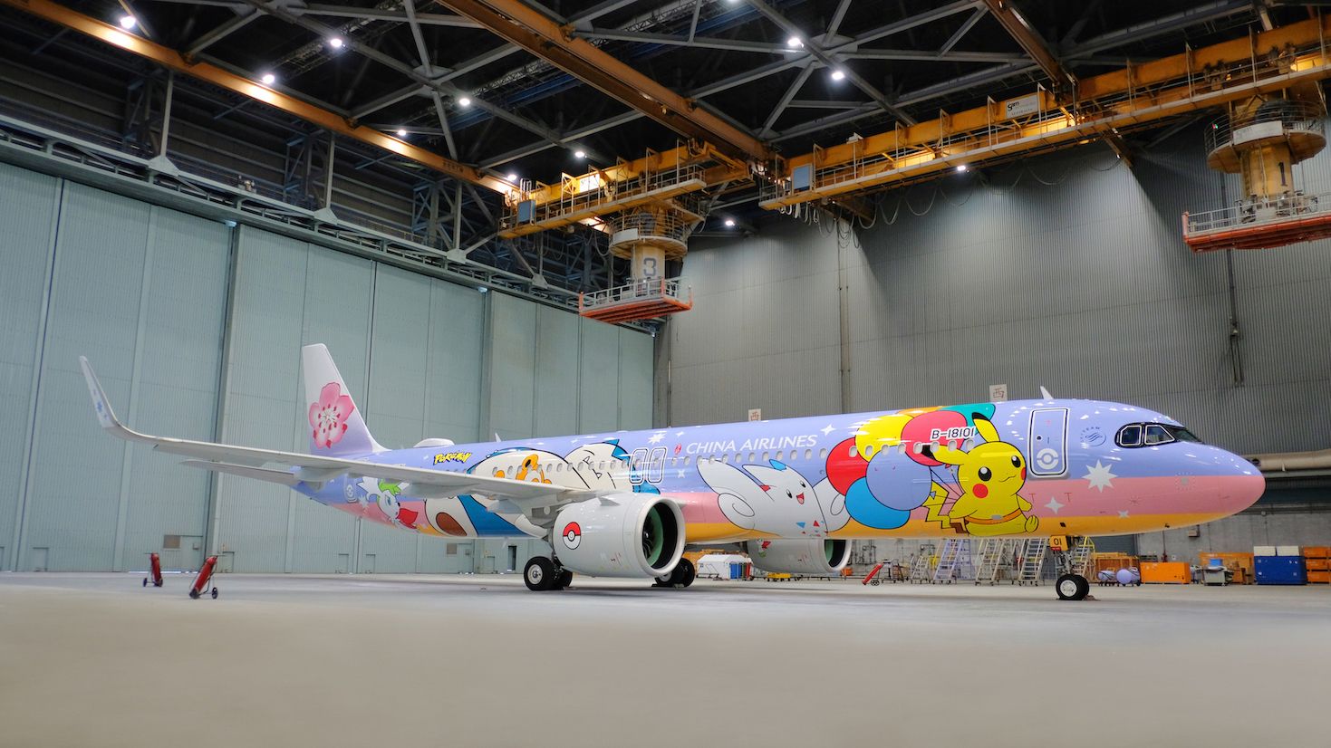 China Airlines Unveils Stunning Pikachu Airbus A321neo And First
