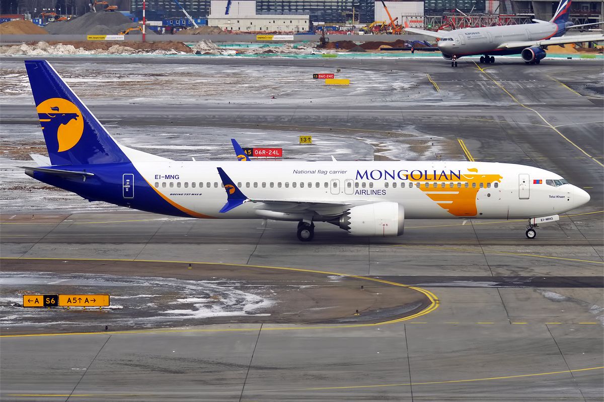 Mongolian Airlines Flies A Boeing 737 MAX Into China