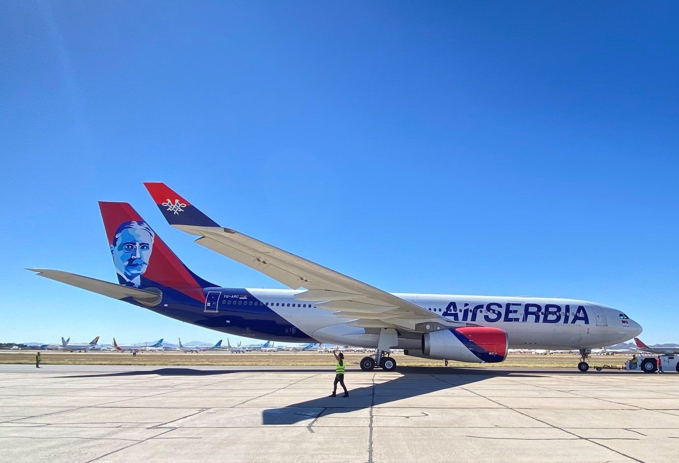 Air Serbia’s Newest Airbus A330 Has Mihajlo Pupin Painted On The Tail