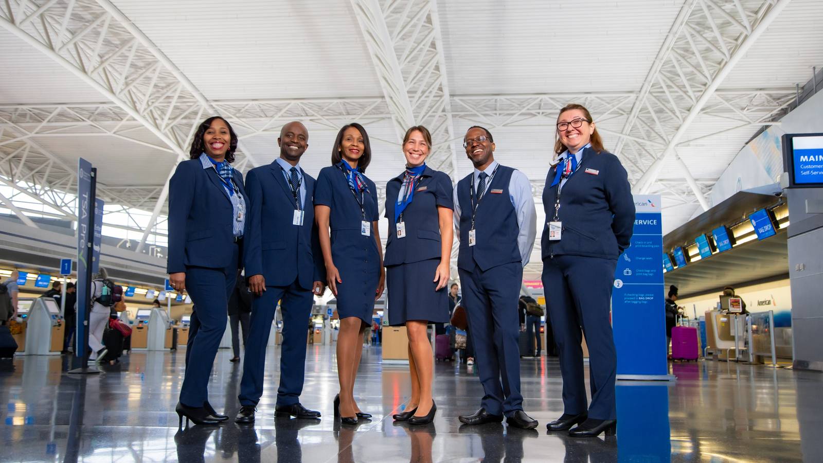 American Airlines customer service agents