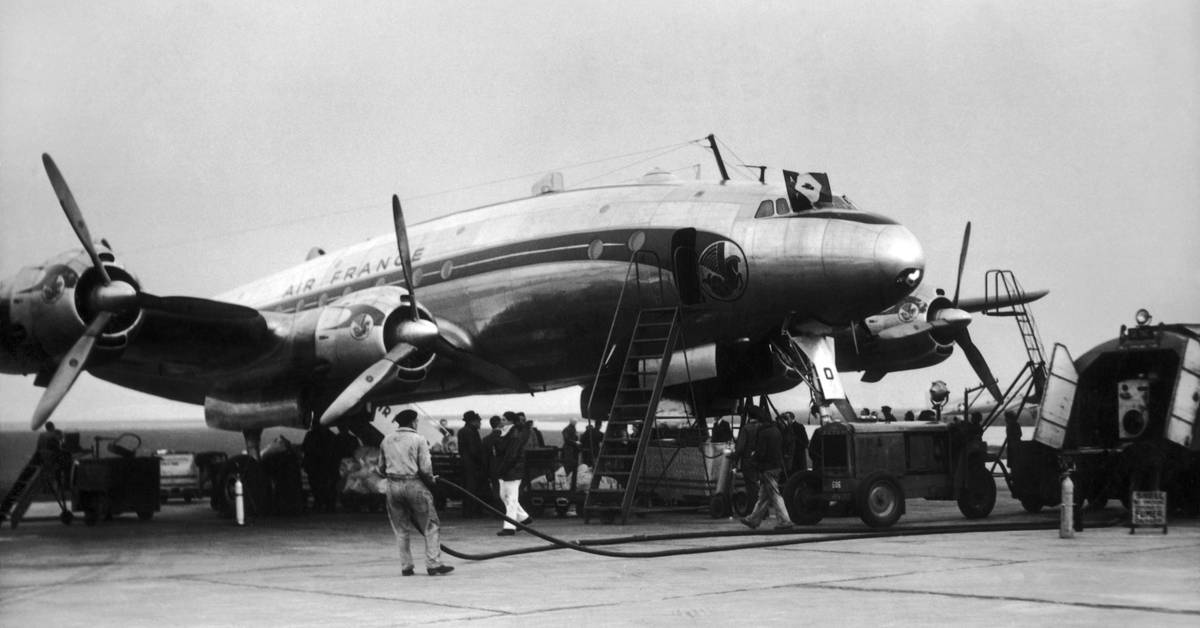 Avion Métal 1/400 – Constellation Air France F-BAZA, état Brut De Collection