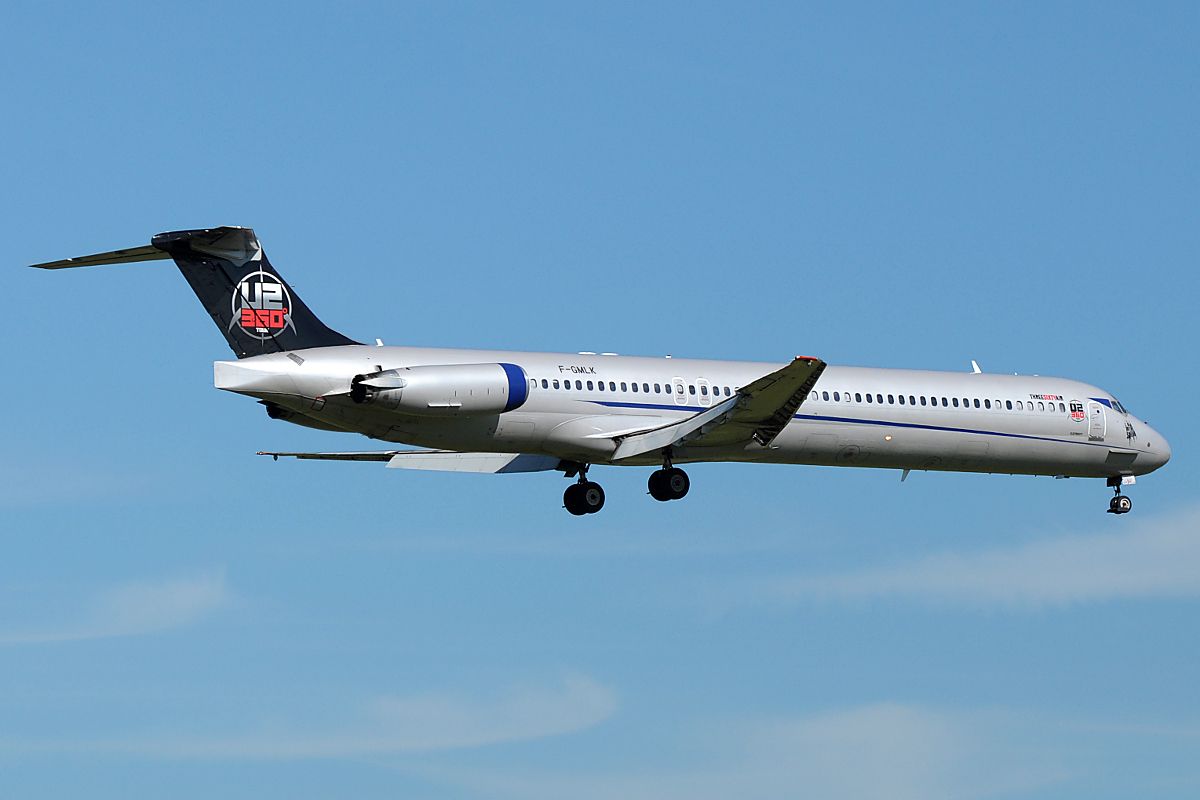 Which Aircraft Types Did Former French Charter Carrier Blue Line Operate?